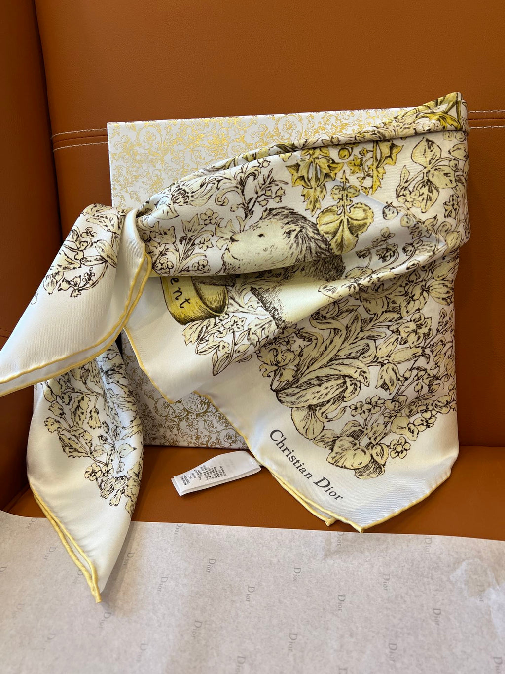 DIOR SCARF 90 CM IN SILK 627642
