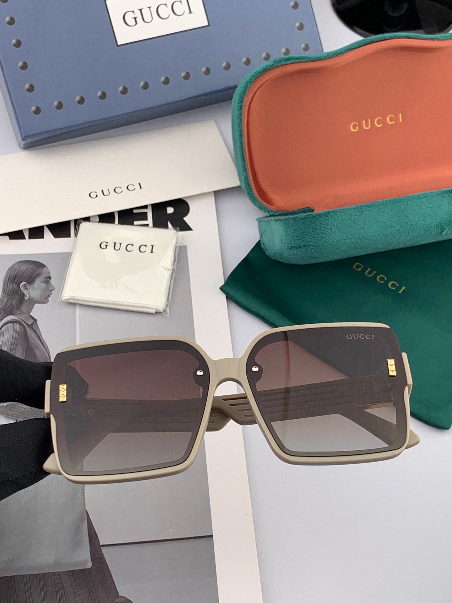 GEOMETRIC FRAME SUNGLASSES G2519 IN ACETATE