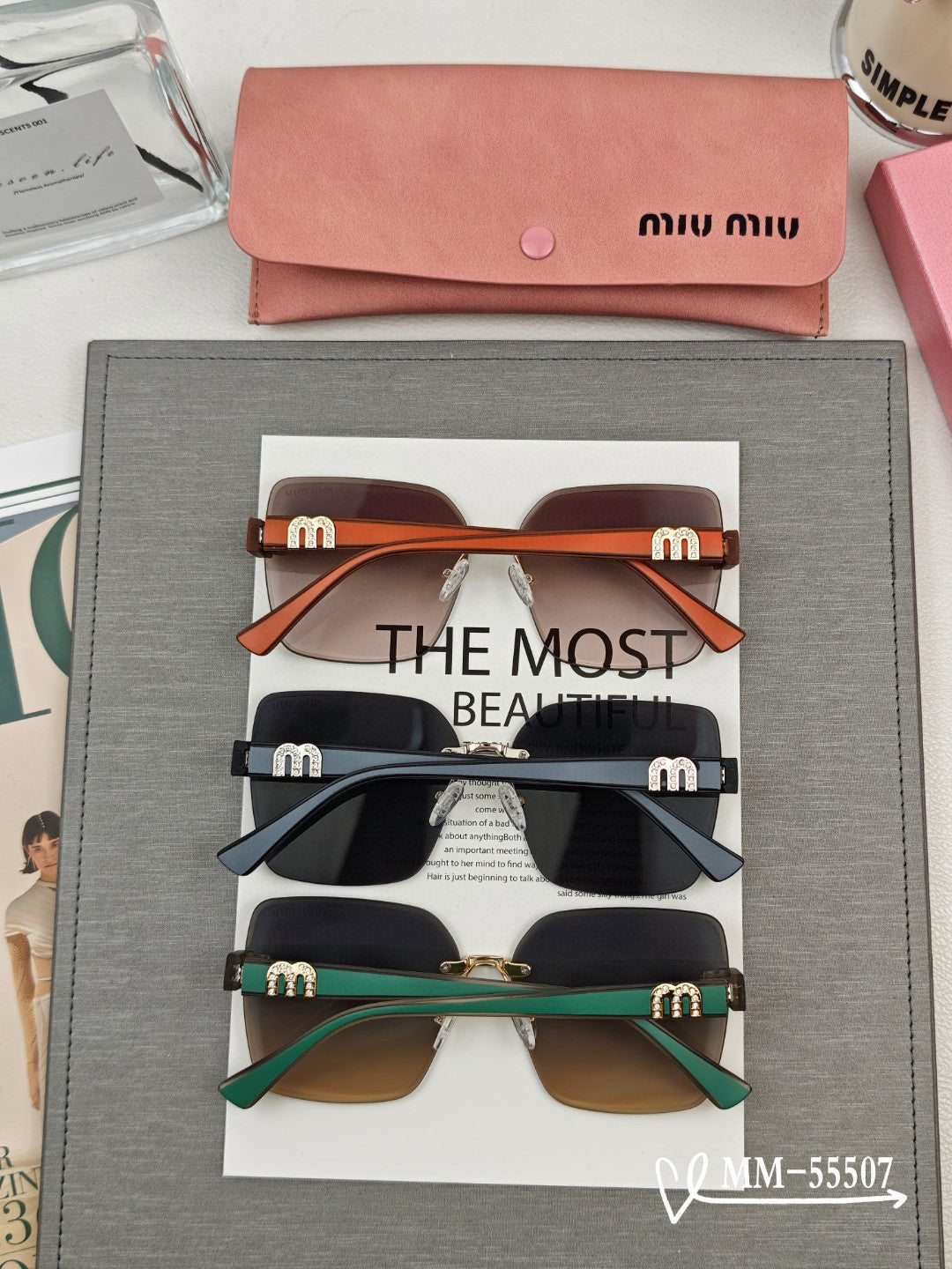 RUNWAY SQUARE SUNGLASSES 55507 IN ACETATE