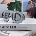ANGULAR VISOR SUNGLASSES 575795 IN METAL