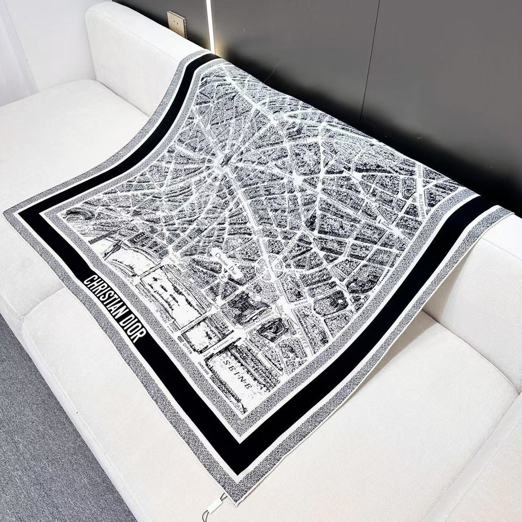 DIOR SCARF 110 CM IN SILK 730652